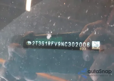 2022 Toyota Rav4 Le из США, поврежденный, VIN 2T3G1RFV9NC302006